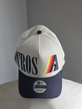 Houston Astros White/Navy New Era 9FORTY Cap